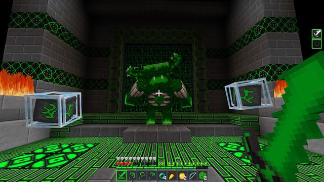 Screenshot of the Minecraft Bedrock Marketplace product Hacker Texture Pack created by GoE-Craft.