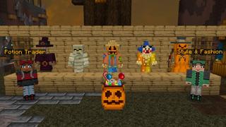 Screenshot of the Minecraft Bedrock Marketplace product Halloween Parkour Chunks created by GoE-Craft.