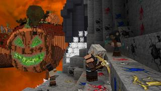 Screenshot of the Minecraft Bedrock Marketplace product Halloween Skyblock created by GoE-Craft.