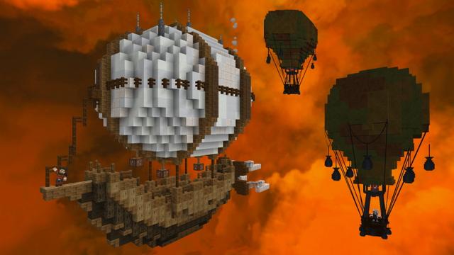 Screenshot of the Minecraft Bedrock Marketplace product Halloween Skyblock created by GoE-Craft.