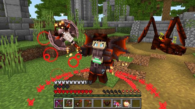 Screenshot of the Minecraft Bedrock Marketplace product HARDCORE: Dragon World created by GoE-Craft.