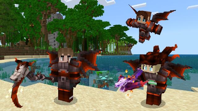 Screenshot of the Minecraft Bedrock Marketplace product HARDCORE: Dragon World created by GoE-Craft.