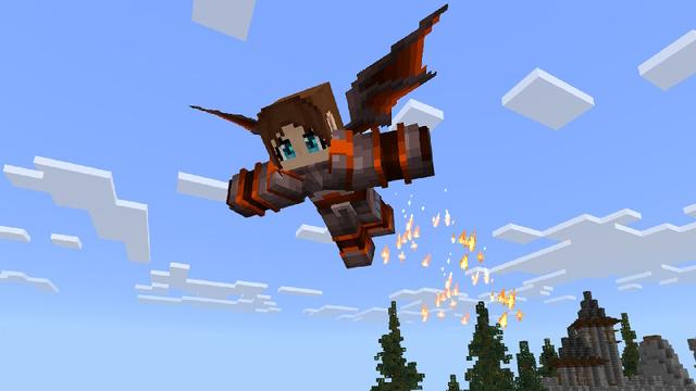 Screenshot of the Minecraft Bedrock Marketplace product HARDCORE: Dragon World created by GoE-Craft.