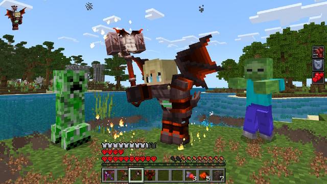 Screenshot of the Minecraft Bedrock Marketplace product HARDCORE: Dragon World created by GoE-Craft.