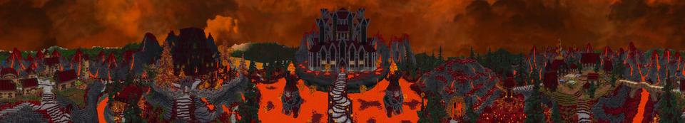 Panorama of the Minecraft Bedrock Marketplace product Hardcore Fire Kingdom created by GoE-Craft.