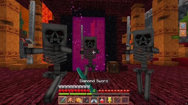 Screenshot of the Minecraft Bedrock Marketplace product Hardcore Fire Kingdom created by GoE-Craft.