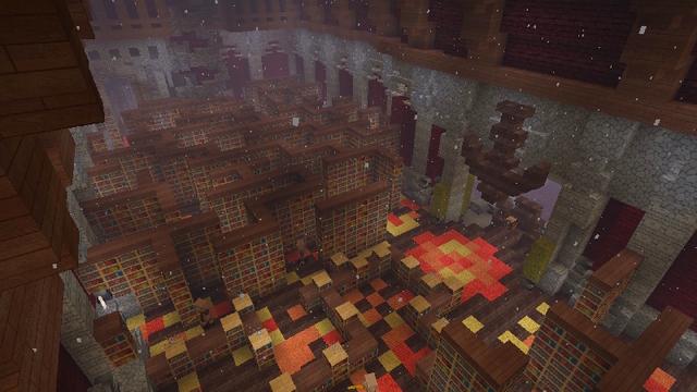 Screenshot of the Minecraft Bedrock Marketplace product Hardcore Fire Kingdom created by GoE-Craft.