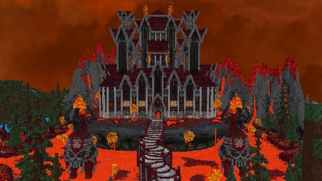 Screenshot of the Minecraft Bedrock Marketplace product Hardcore Fire Kingdom created by GoE-Craft.