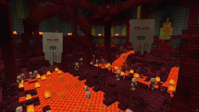 Screenshot of the Minecraft Bedrock Marketplace product Hardcore Fire Kingdom created by GoE-Craft.