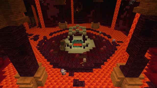 Screenshot of the Minecraft Bedrock Marketplace product Hardcore Fire Kingdom created by GoE-Craft.