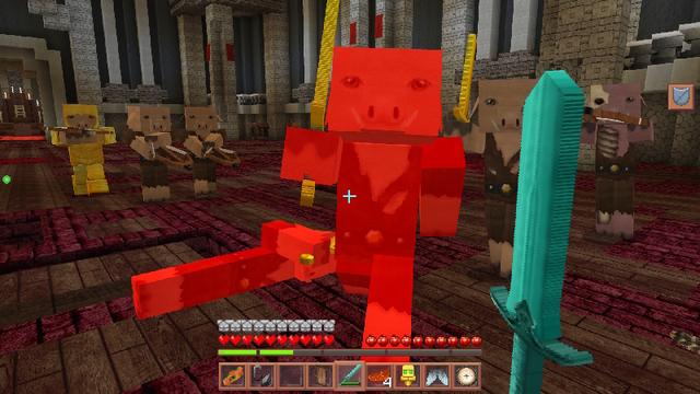 Screenshot of the Minecraft Bedrock Marketplace product Hardcore Fire Kingdom created by GoE-Craft.
