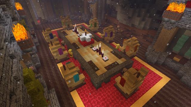 Screenshot of the Minecraft Bedrock Marketplace product Hardcore Fire Kingdom created by GoE-Craft.