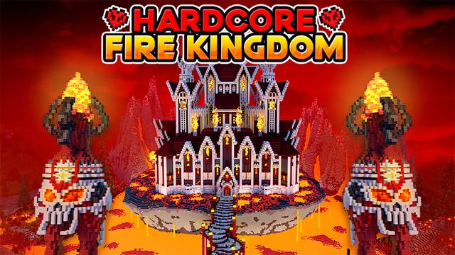 Thumbnail of the Minecraft Bedrock Marketplace product Hardcore Fire Kingdom created by GoE-Craft.