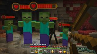 Screenshot of the Minecraft Bedrock Marketplace product Hardcore Survival Mobs created by GoE-Craft.