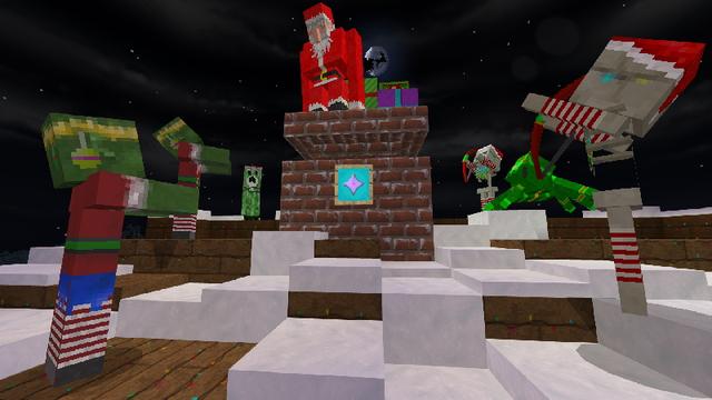 Screenshot of the Minecraft Bedrock Marketplace product Holiday Craft - Texture Pack created by GoE-Craft.
