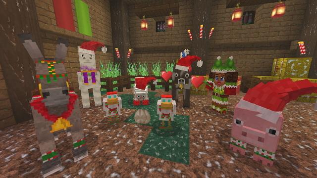 Screenshot of the Minecraft Bedrock Marketplace product Holiday Craft - Texture Pack created by GoE-Craft.