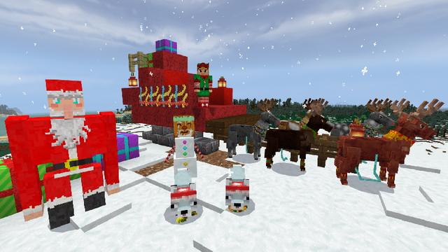 Screenshot of the Minecraft Bedrock Marketplace product Holiday Craft - Texture Pack created by GoE-Craft.