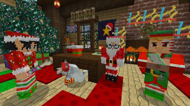 Screenshot of the Minecraft Bedrock Marketplace product Holiday Craft - Texture Pack created by GoE-Craft.