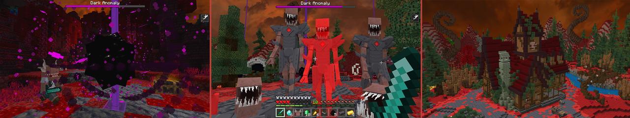 Panorama of the Minecraft Bedrock Marketplace product HORROR MOBS created by GoE-Craft.