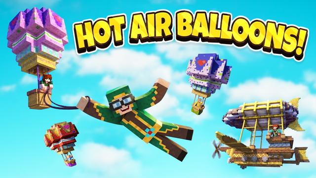 Thumbnail of the Minecraft Bedrock Marketplace product Hot Air Balloons! created by GoE-Craft.