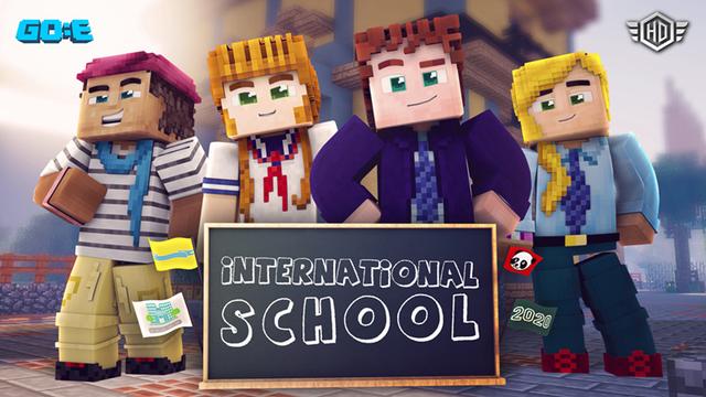 Thumbnail of the Minecraft Bedrock Marketplace product International School created by GoE-Craft.