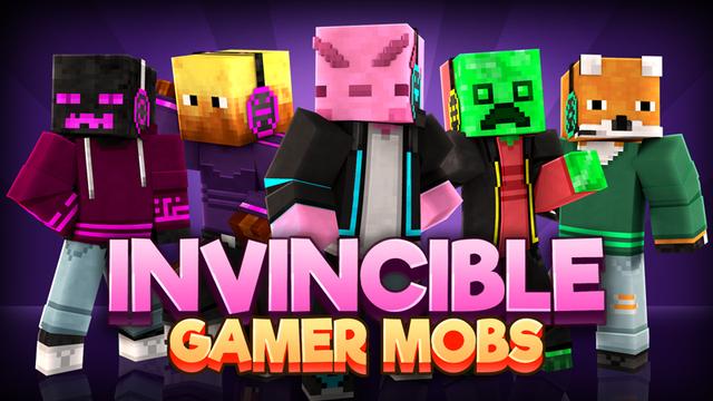 Thumbnail of the Minecraft Bedrock Marketplace product Invincible Gamer Mobs created by GoE-Craft.