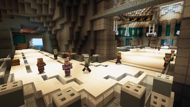 Screenshot of the Minecraft Bedrock Marketplace product Invisible Hideout created by GoE-Craft.