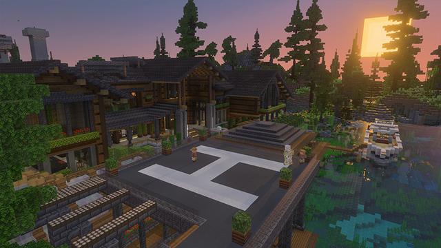 Screenshot of the Minecraft Bedrock Marketplace product Lakeside Cabin created by GoE-Craft.