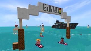 Screenshot of the Minecraft Bedrock Marketplace product Life in Miami Beach created by GoE-Craft.