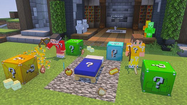 Screenshot of the Minecraft Bedrock Marketplace product Lucky Block Bed Wars created by GoE-Craft.