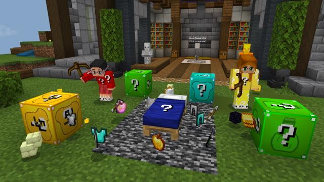 Screenshot of the Minecraft Bedrock Marketplace product Lucky Block Bed Wars created by GoE-Craft.