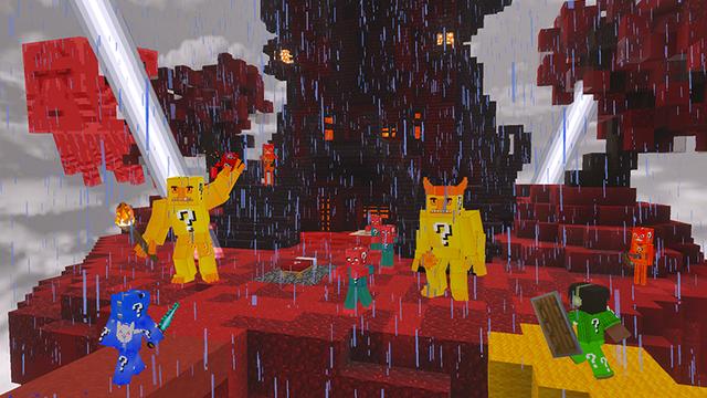Screenshot of the Minecraft Bedrock Marketplace product Lucky Block Bed Wars created by GoE-Craft.