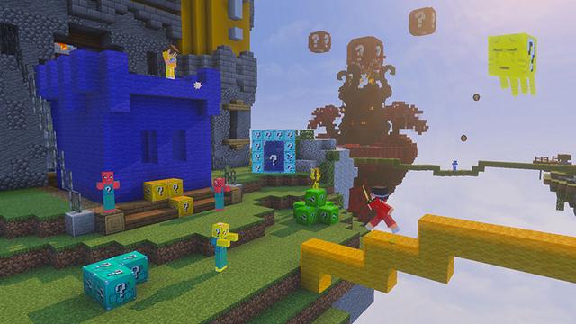 Screenshot of the Minecraft Bedrock Marketplace product Lucky Block Bed Wars created by GoE-Craft.