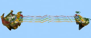 Panorama of the Minecraft Bedrock Marketplace product Lucky Block Race created by GoE-Craft.