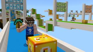 Screenshot of the Minecraft Bedrock Marketplace product Lucky Block Race created by GoE-Craft.