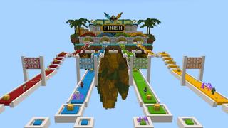 Screenshot of the Minecraft Bedrock Marketplace product Lucky Block Race created by GoE-Craft.