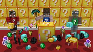 Screenshot of the Minecraft Bedrock Marketplace product Lucky Block Race created by GoE-Craft.