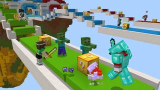 Screenshot of the Minecraft Bedrock Marketplace product Lucky Block Race created by GoE-Craft.