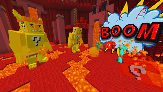 Screenshot of the Minecraft Bedrock Marketplace product Lucky Mobs - Battle Arena created by GoE-Craft.