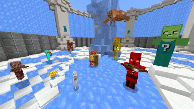 Screenshot of the Minecraft Bedrock Marketplace product Lucky Mobs - Battle Arena created by GoE-Craft.