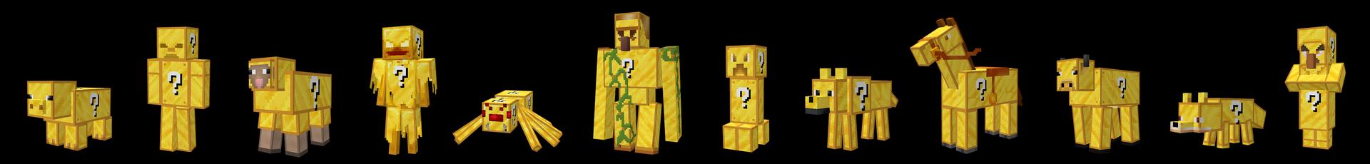 Panorama of the Minecraft Bedrock Marketplace product Lucky Mobs created by GoE-Craft.