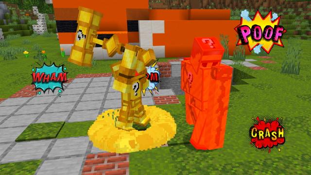 Screenshot of the Minecraft Bedrock Marketplace product Lucky Mobs created by GoE-Craft.