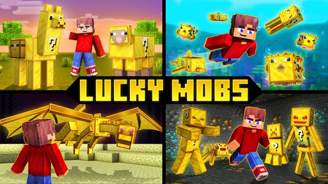 Thumbnail of the Minecraft Bedrock Marketplace product Lucky Mobs created by GoE-Craft.