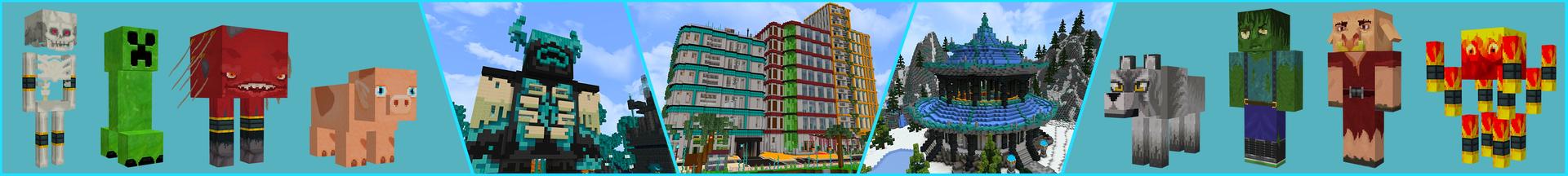 Panorama of the Minecraft Bedrock Marketplace product Luminosity Realism created by GoE-Craft.