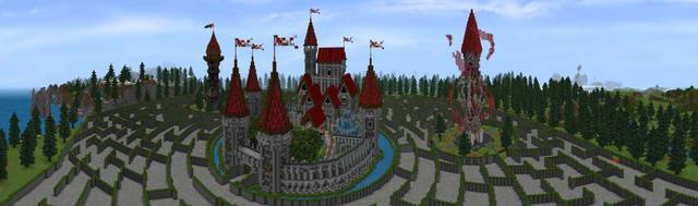 Panorama of the Minecraft Bedrock Marketplace product Maze Escape created by GoE-Craft.