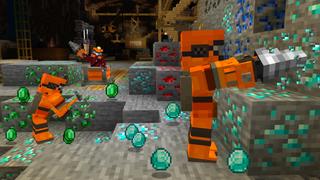 Screenshot of the Minecraft Bedrock Marketplace product MEGA MINESHAFT created by GoE-Craft.