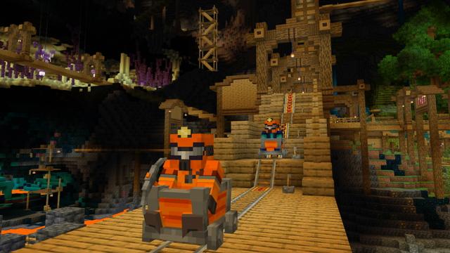 Screenshot of the Minecraft Bedrock Marketplace product MEGA MINESHAFT created by GoE-Craft.