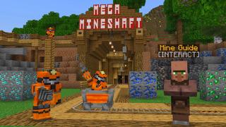 Screenshot of the Minecraft Bedrock Marketplace product MEGA MINESHAFT created by GoE-Craft.