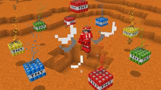 Screenshot of the Minecraft Bedrock Marketplace product MEGA TNT created by GoE-Craft.