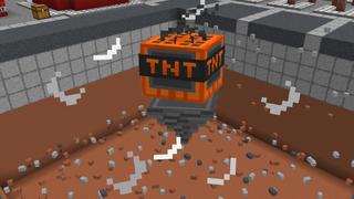 Screenshot of the Minecraft Bedrock Marketplace product MEGA TNT created by GoE-Craft.